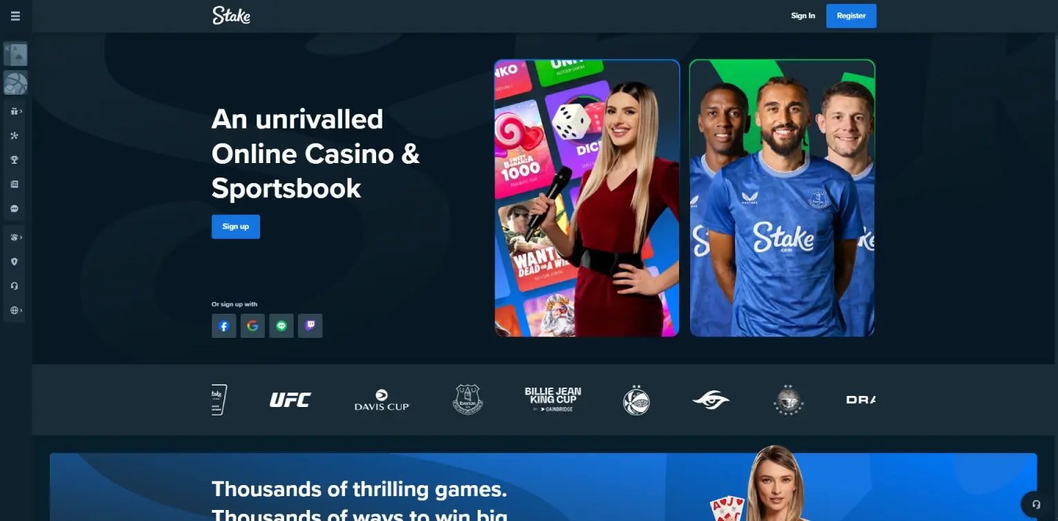 Stake home page