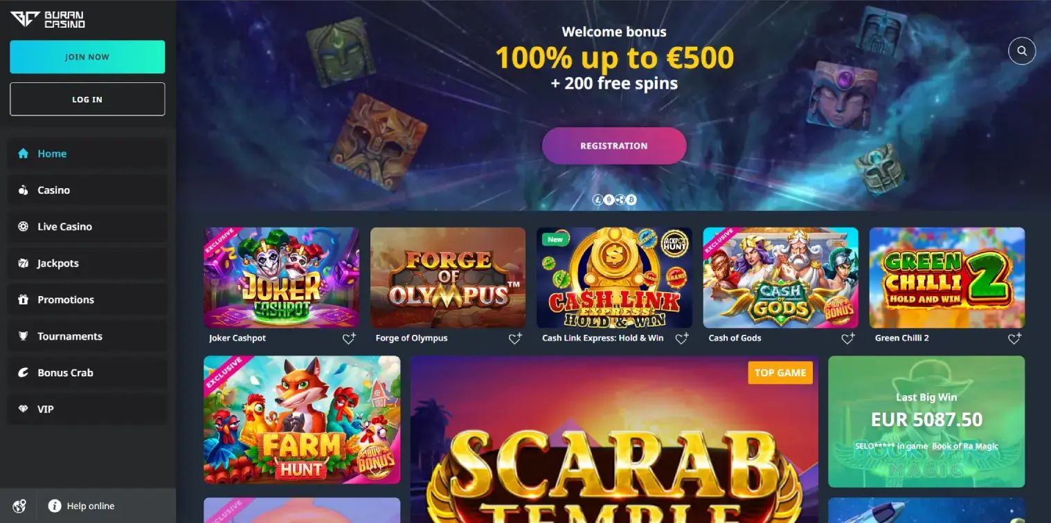 Buran home page