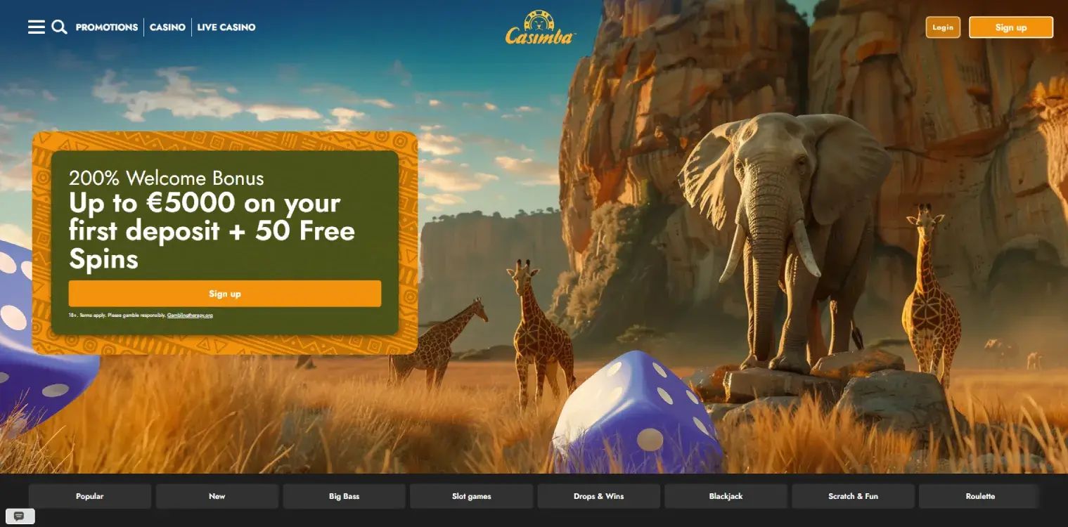 Casimba home page
