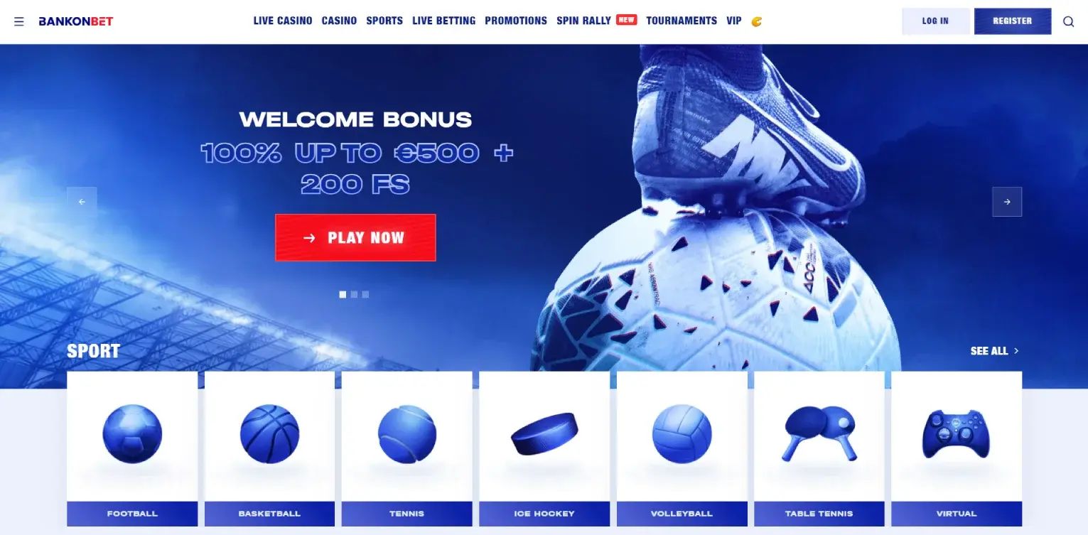 BankonBet home page