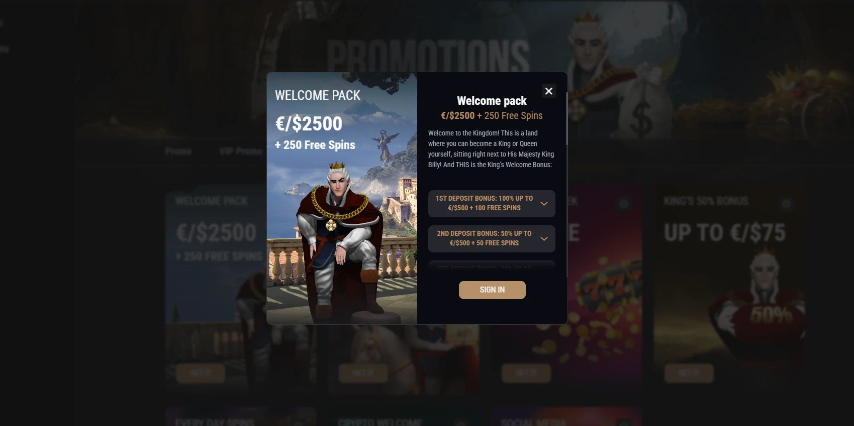 King Billy home page