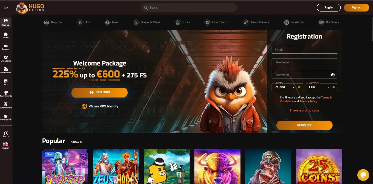 Hugo home page
