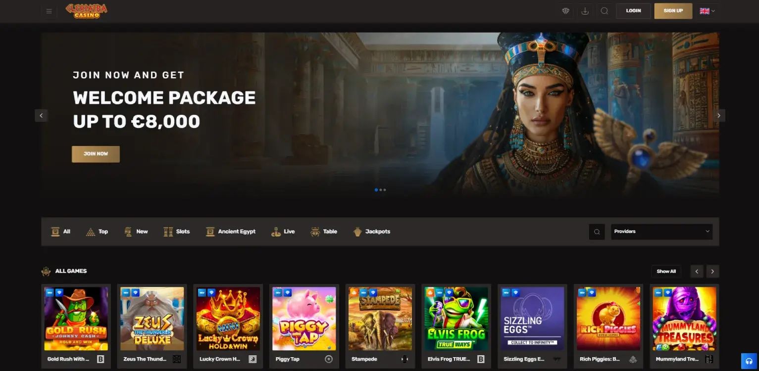 Cleopatra home page
