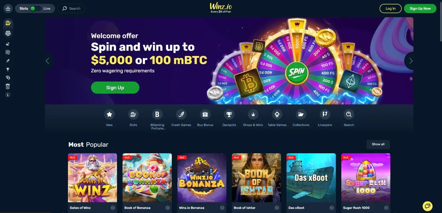 Winz home page