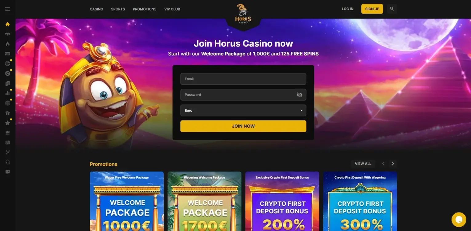 Horus home page