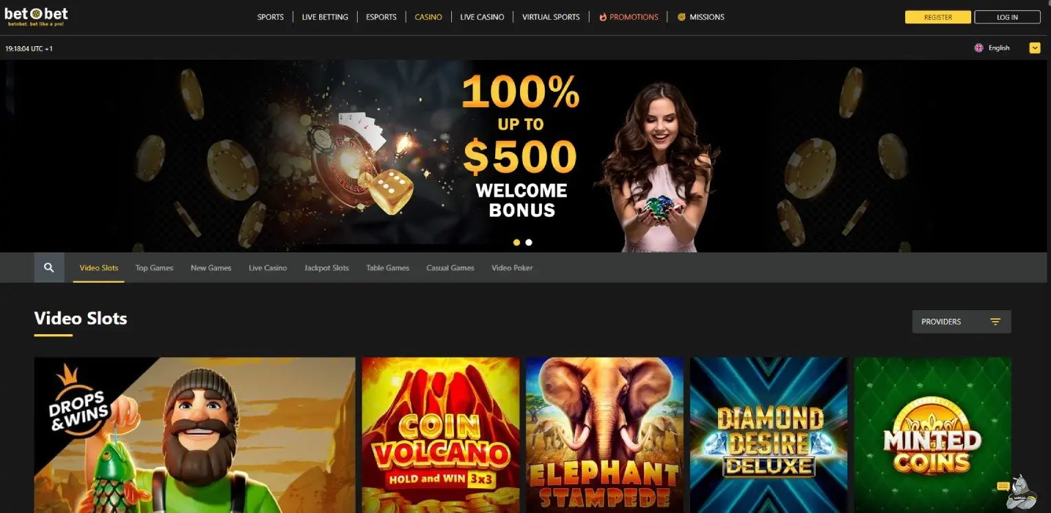 Bet O Bet home page